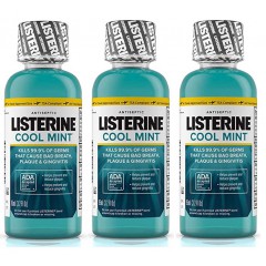 Listerine®  Mouthwash (Mouth rinse), Cool Mint, 95mL 12 Pack : (3.2 oz) Travel Size